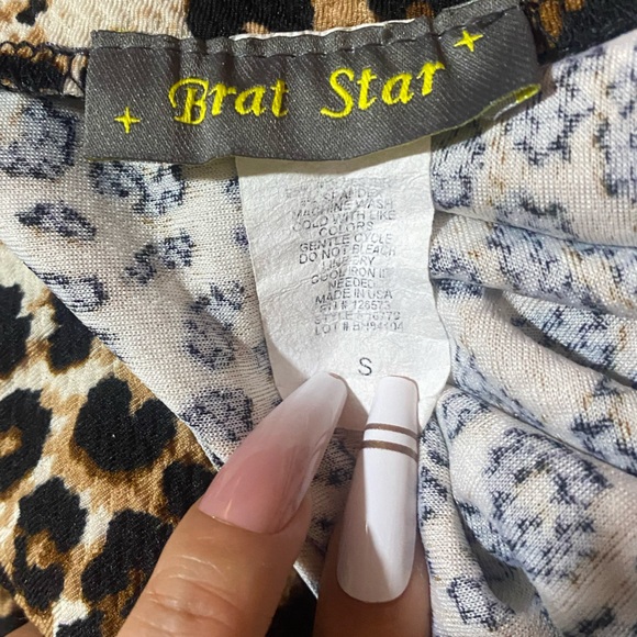 Brat Star Midi Skirt Animal Print women size S - Picture 4 of 5